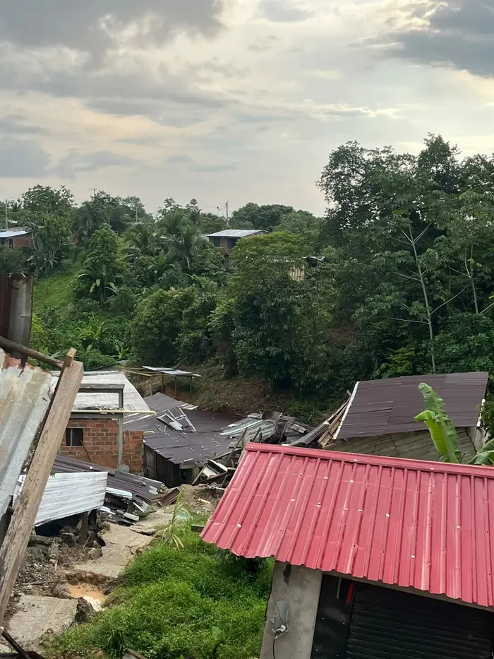Vivienda del Chocó afectada por el sismo del 10 de agosto de 2026