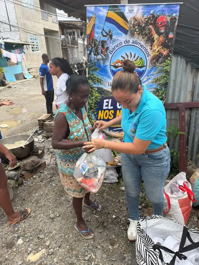 Jornada de entrega de mercados del Banco de Alimentos del Chocó a familias afectadas por el sismo