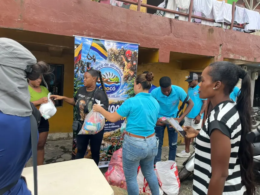 Jornada de olla comunitaria del Banco de Alimentos del Chocó tras el sismo