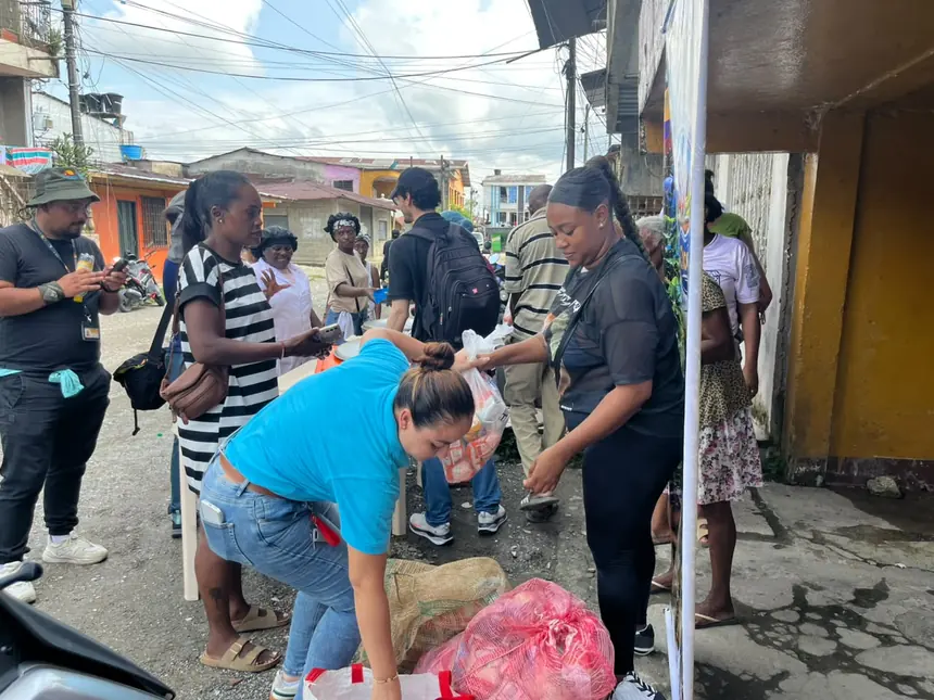 Jornada de olla comunitaria del Banco de Alimentos del Chocó tras el sismo