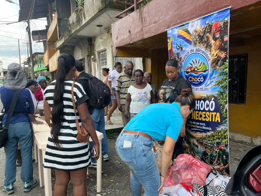 Jornada de olla comunitaria del Banco de Alimentos del Chocó tras el sismo