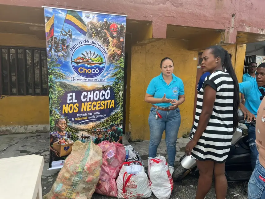Jornada de olla comunitaria del Banco de Alimentos del Chocó tras el sismo