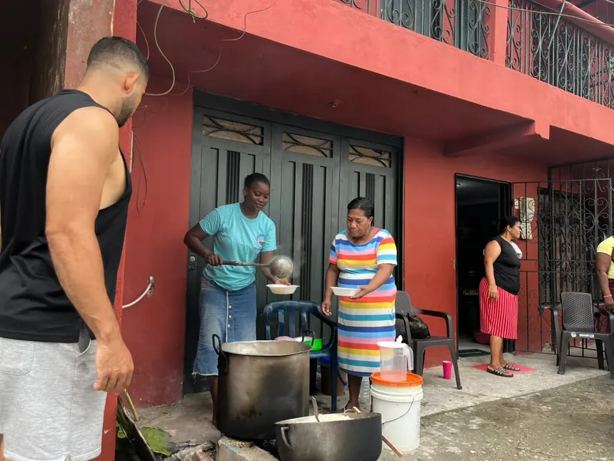 Jornada de olla comunitaria del Banco de Alimentos del Chocó tras el sismo