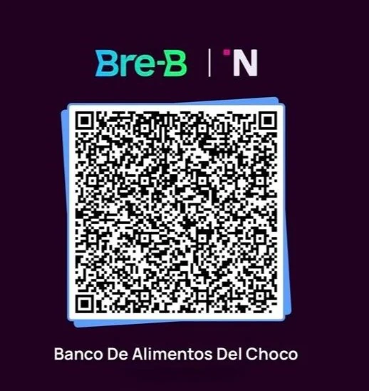 Llave Bre-B de Nequi del Banco de Alimentos del Chocó